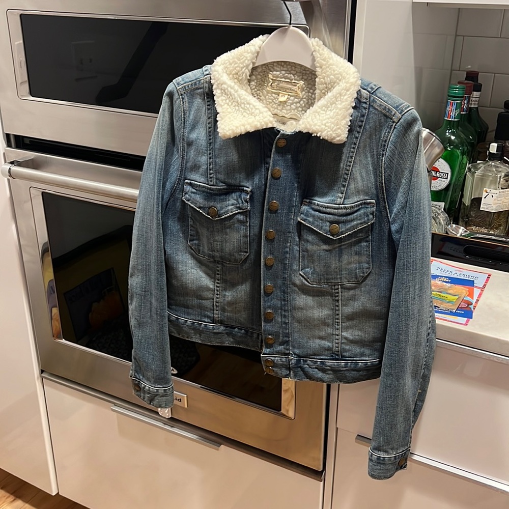 Current Elliott Snap Jacket w/ Sherpa